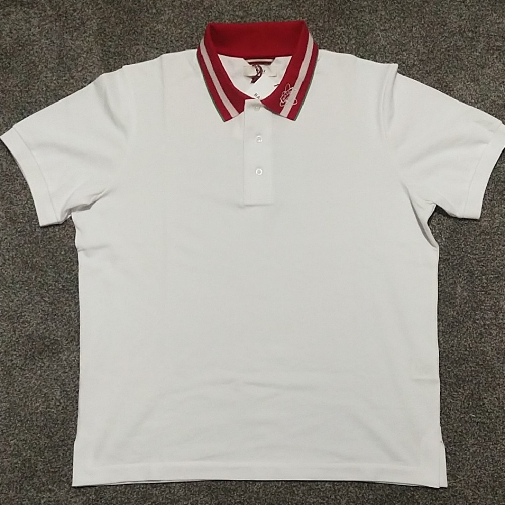 BALLY $350 White Polo Shirt
